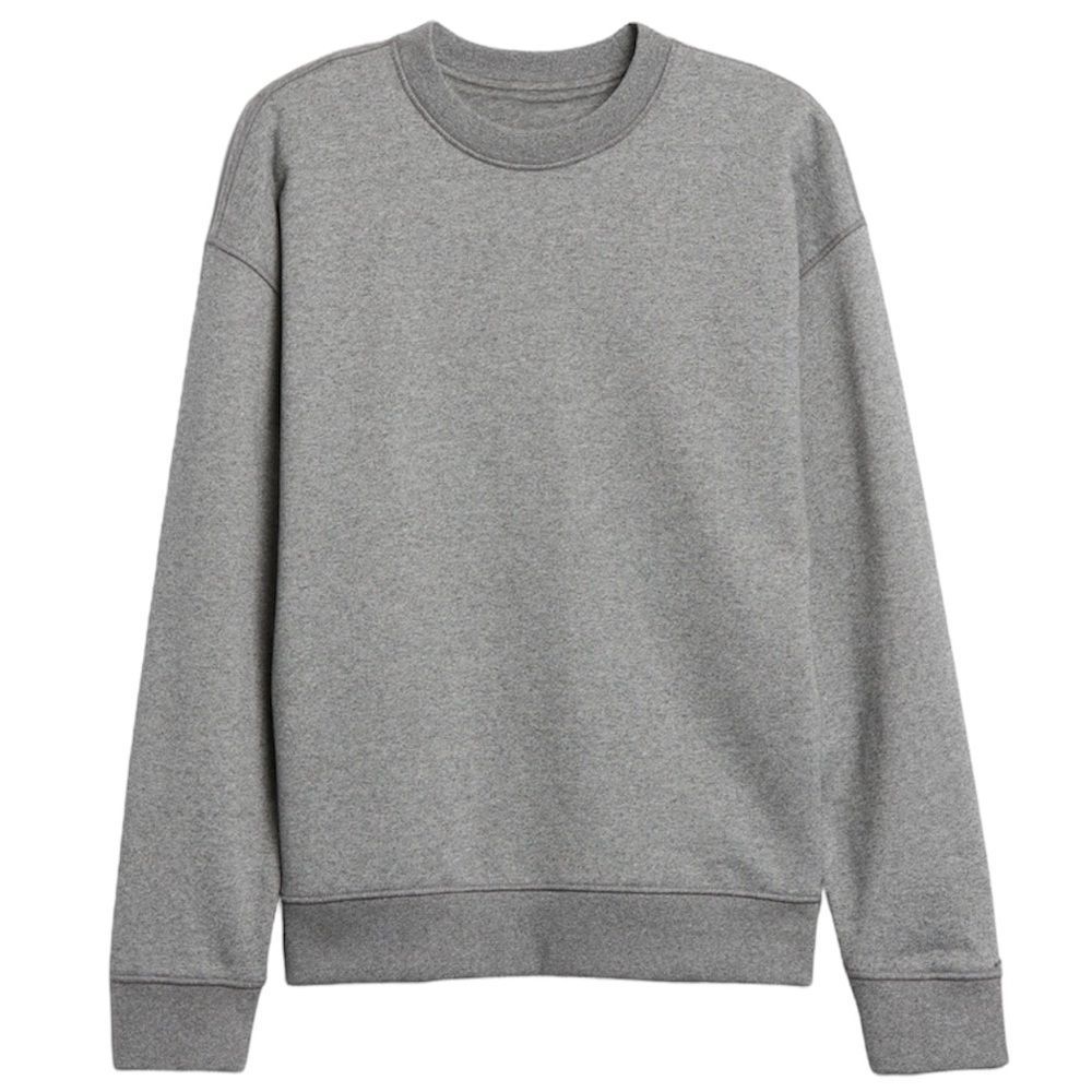 Banana Republic Men's Gray French Terry Sweatshirt Crewneck Pullover Size Small